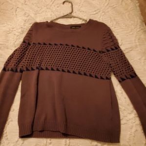 Romeo and Juliet Grey and Blue Sweater Size M